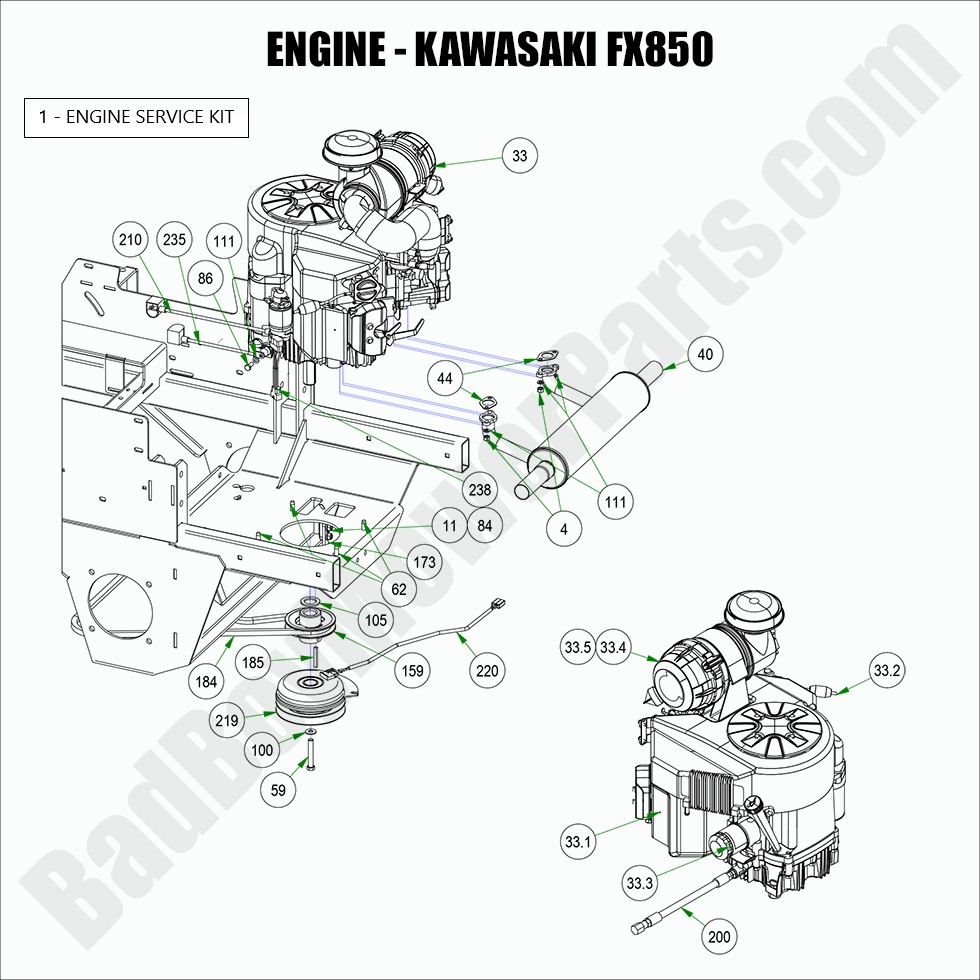2022 Rebel Engine - 852cc Kawasaki FX850